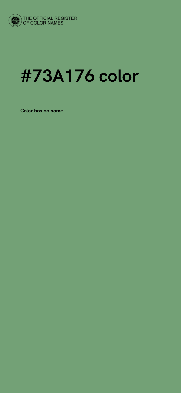#73A176 color image