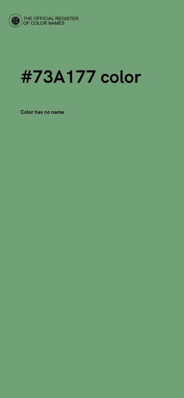 #73A177 color image
