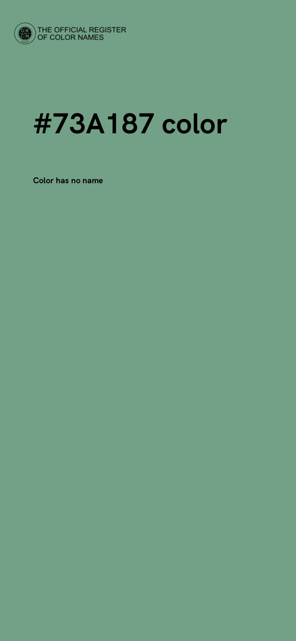 #73A187 color image