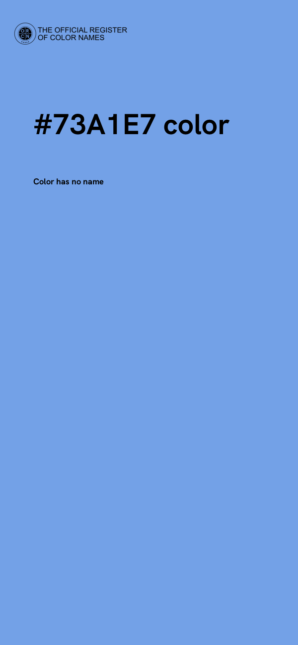 #73A1E7 color image