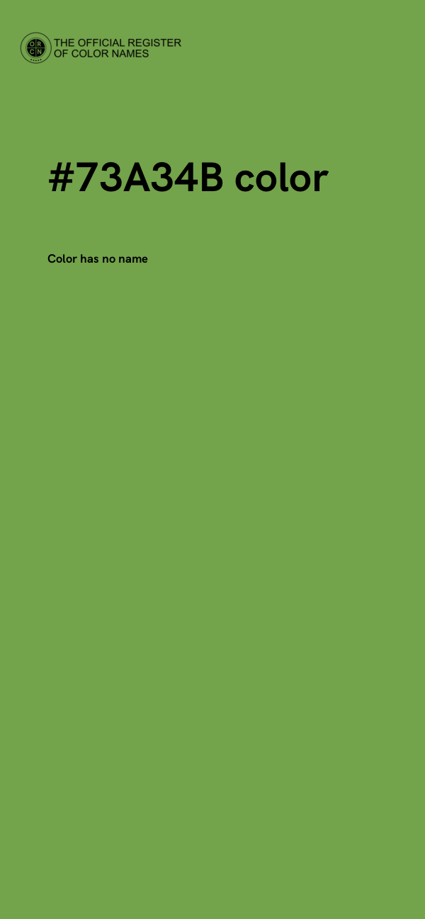#73A34B color image