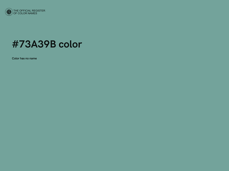 #73A39B color image