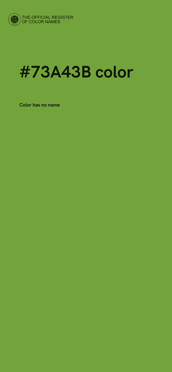 #73A43B color image