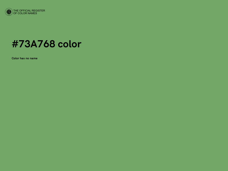 #73A768 color image