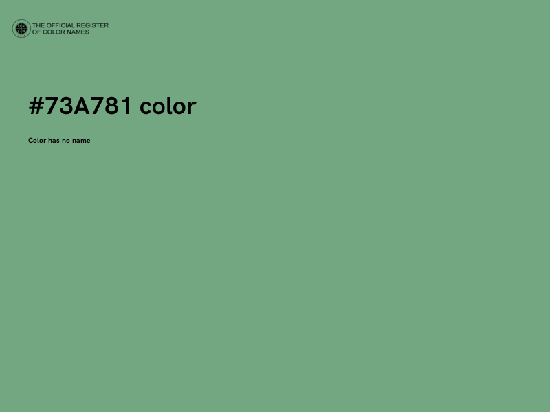 #73A781 color image