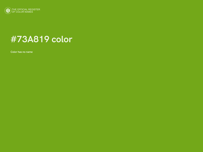 #73A819 color image
