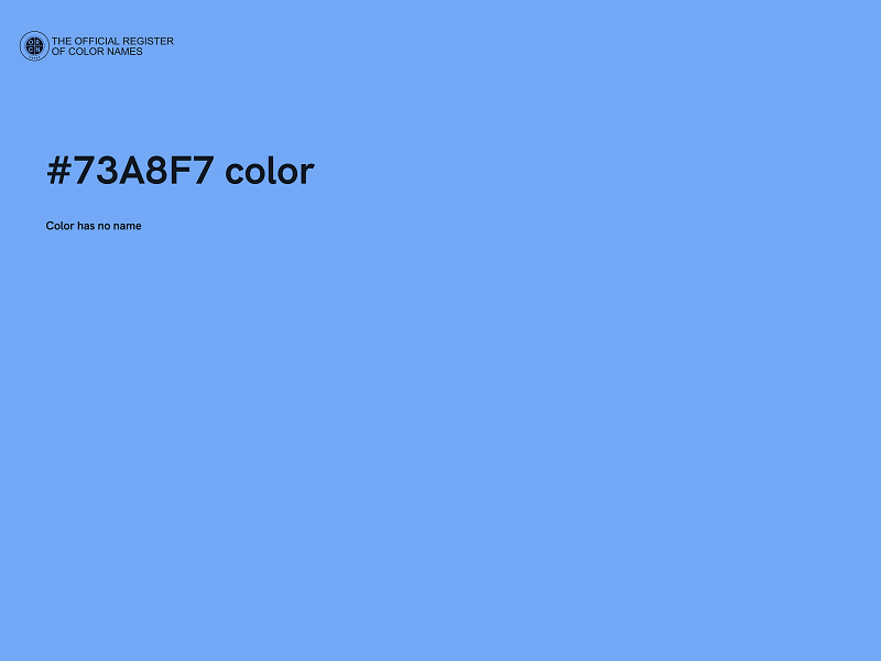 #73A8F7 color image