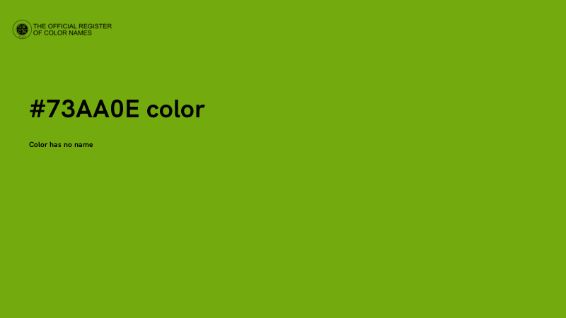 #73AA0E color image