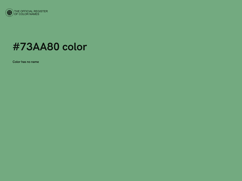 #73AA80 color image