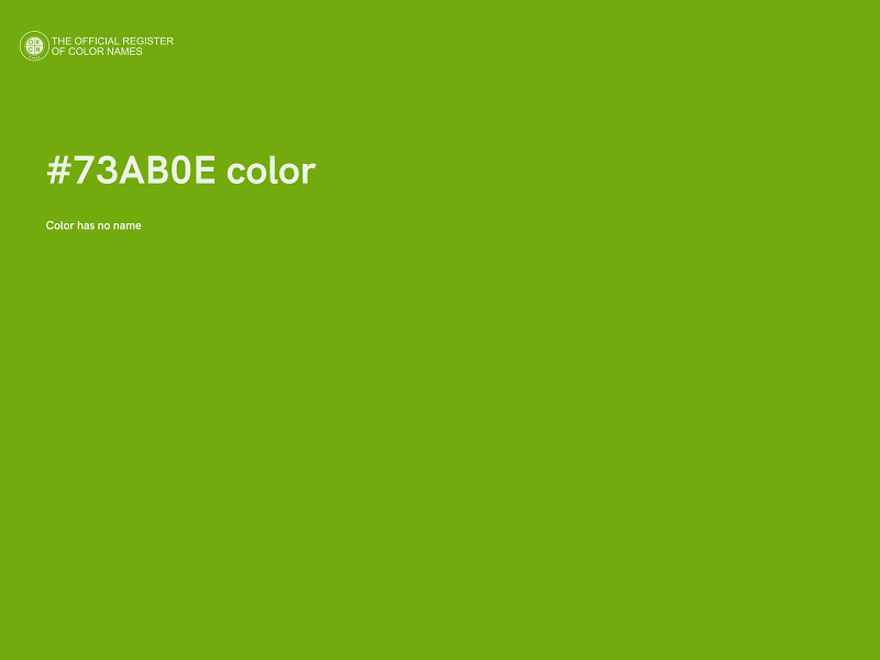 #73AB0E color image