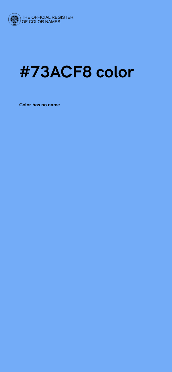#73ACF8 color image