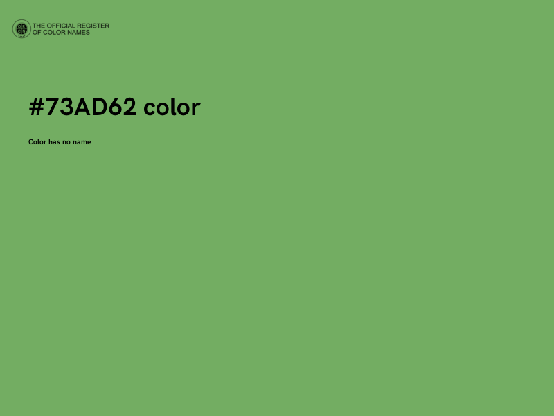 #73AD62 color image