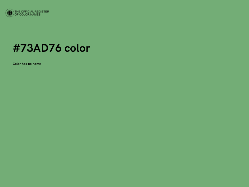 #73AD76 color image