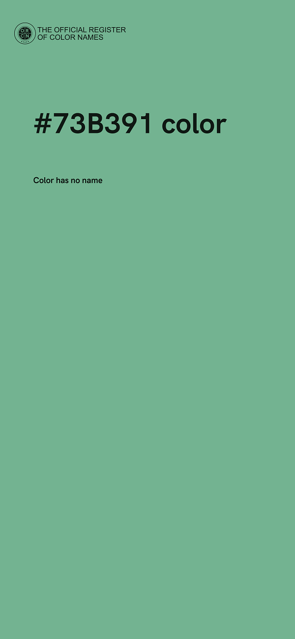 #73B391 color image