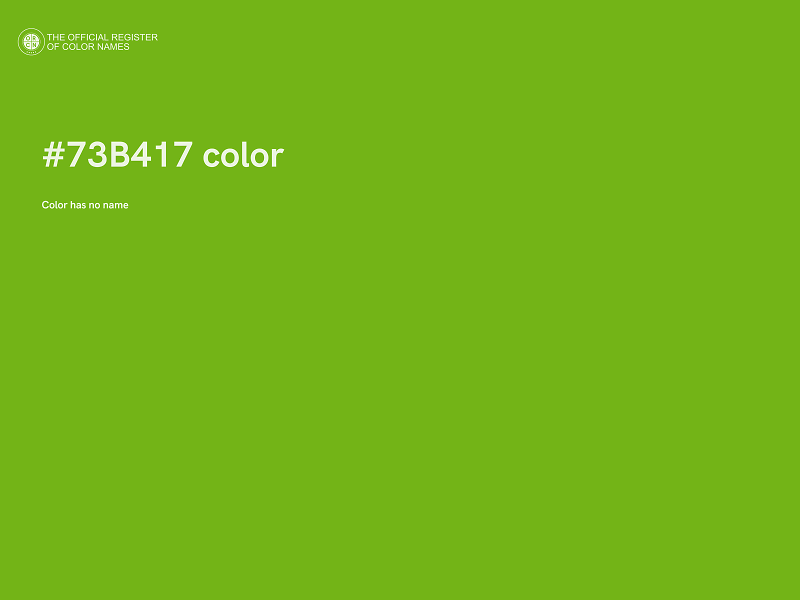 #73B417 color image