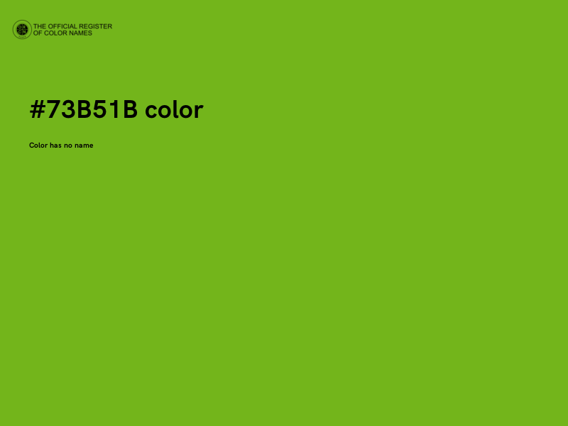#73B51B color image