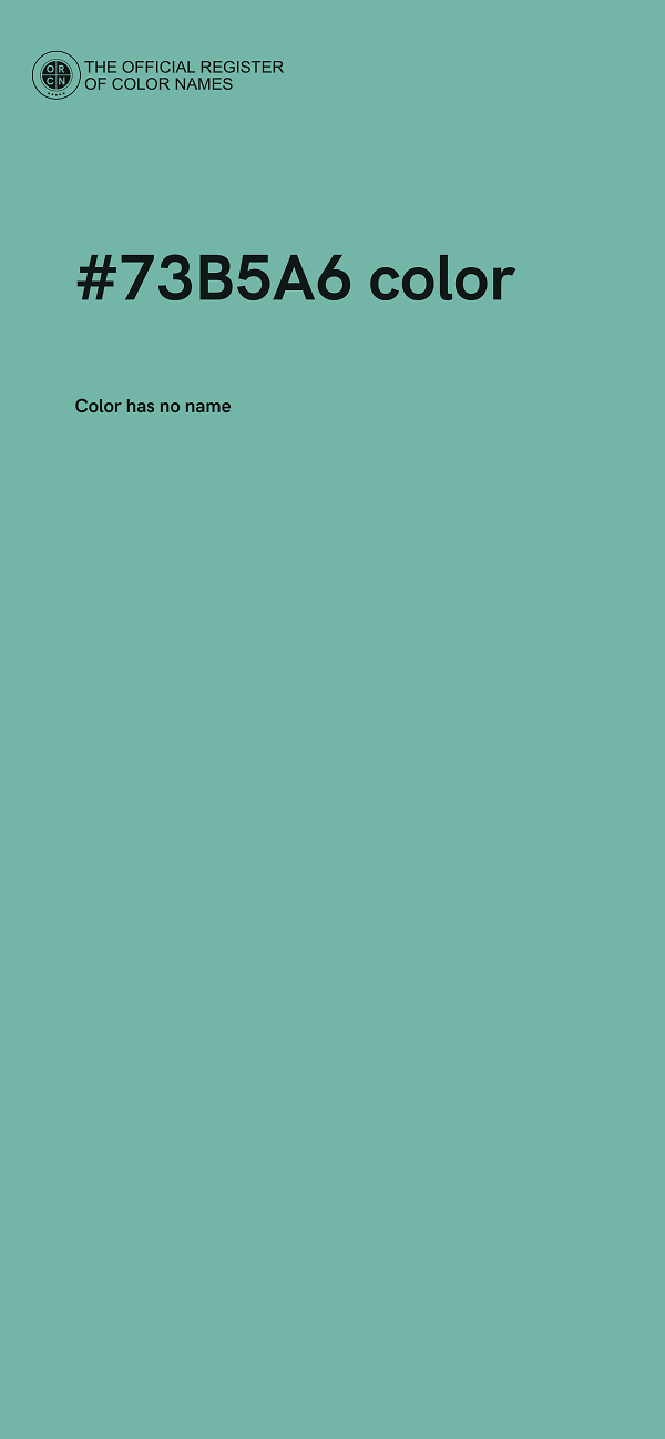 #73B5A6 color image