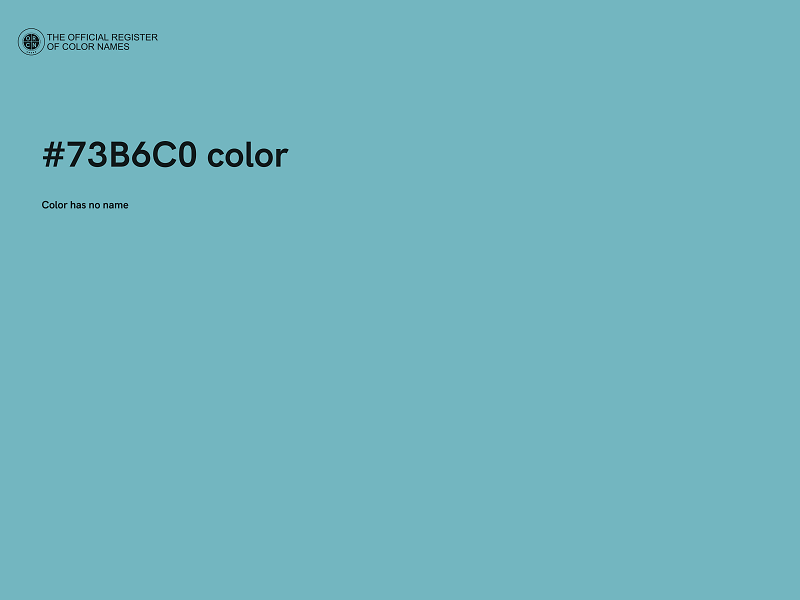 #73B6C0 color image