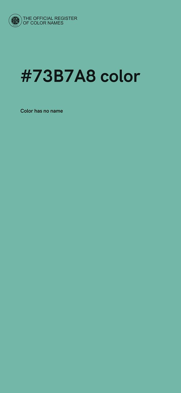 #73B7A8 color image