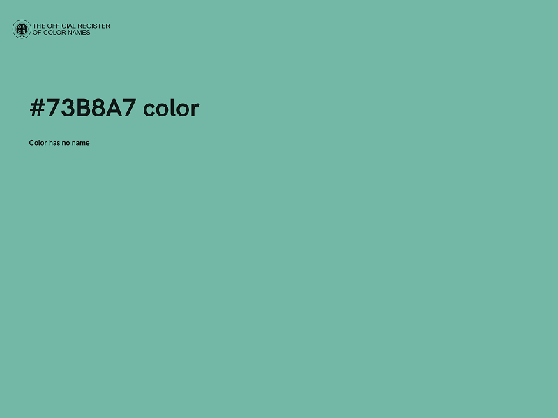 #73B8A7 color image