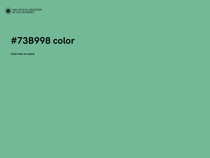 #73B998 color image