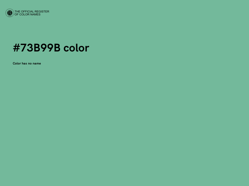 #73B99B color image
