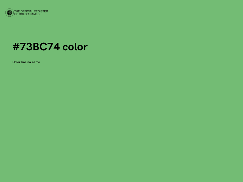 #73BC74 color image