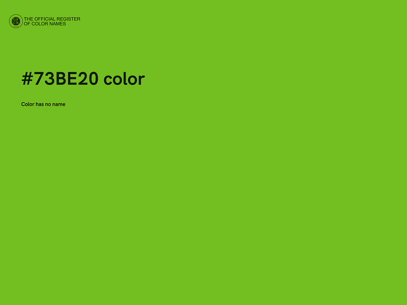 #73BE20 color image