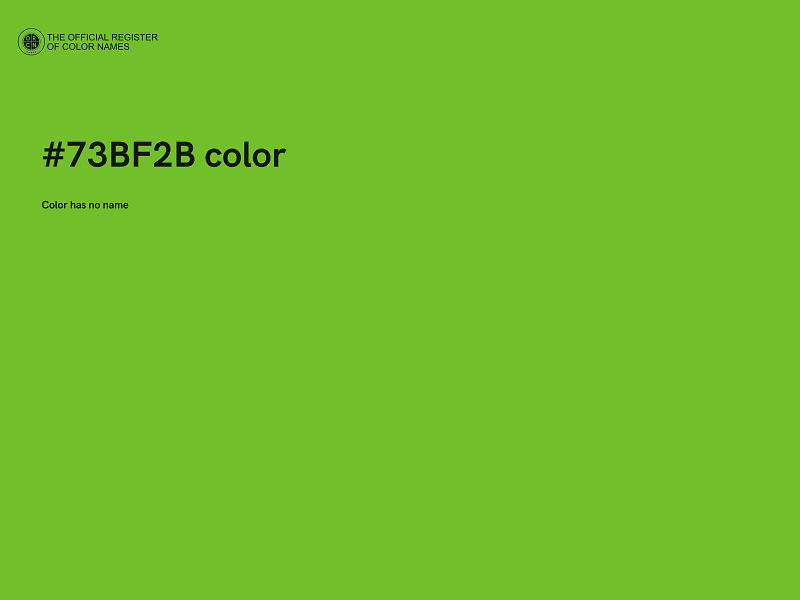 #73BF2B color image