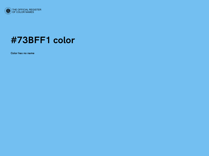 #73BFF1 color image