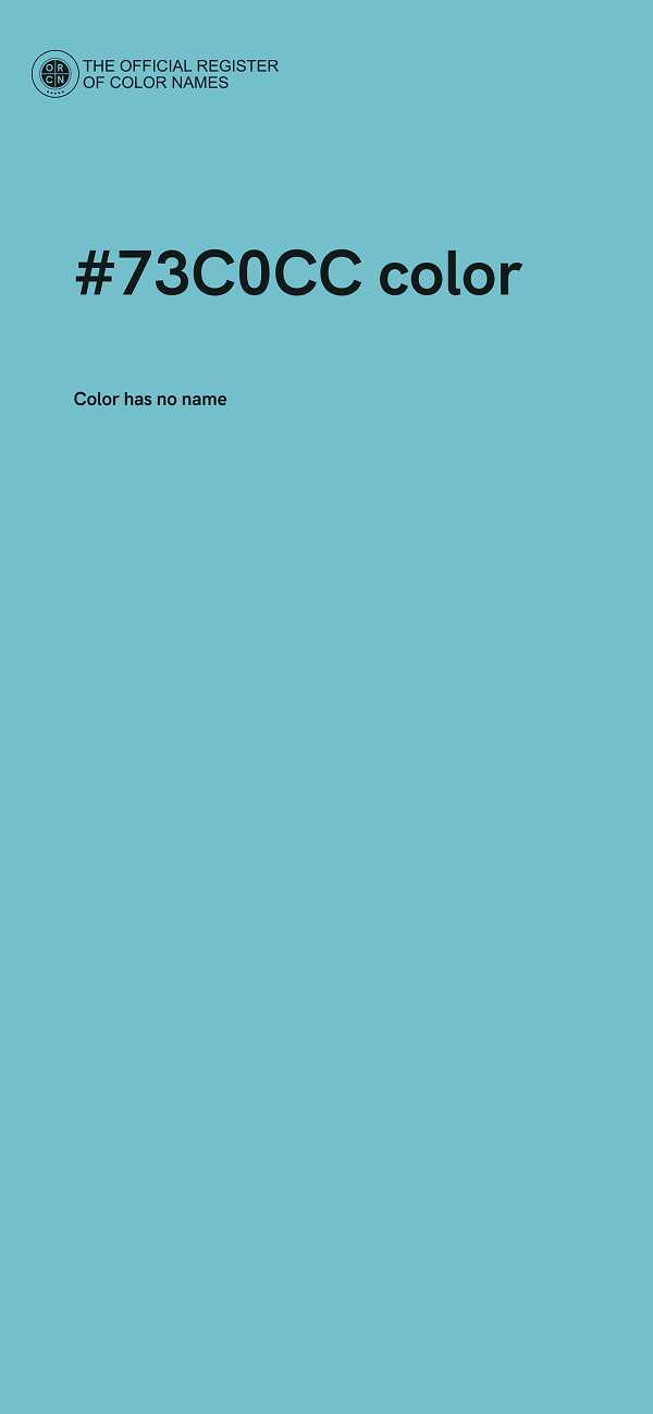 #73C0CC color image