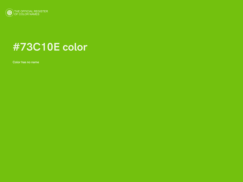 #73C10E color image