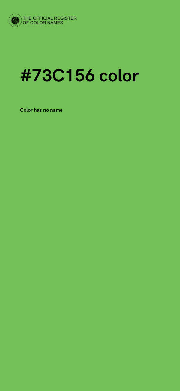 #73C156 color image