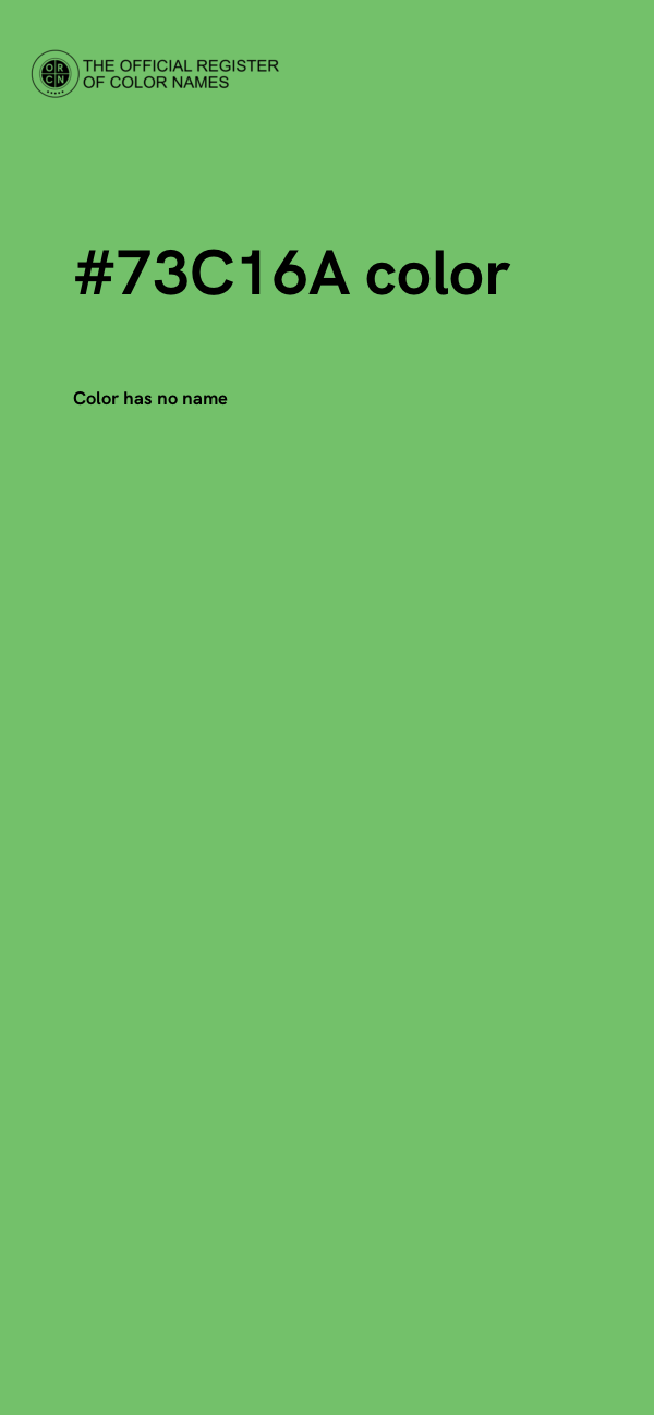 #73C16A color image