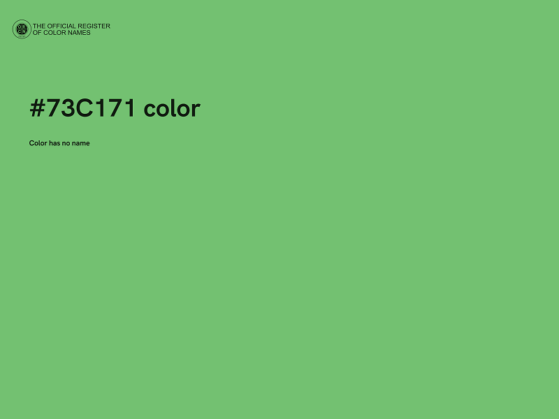 #73C171 color image