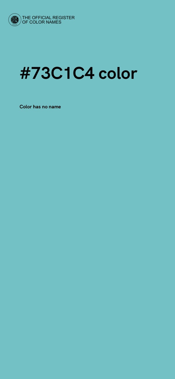 #73C1C4 color image