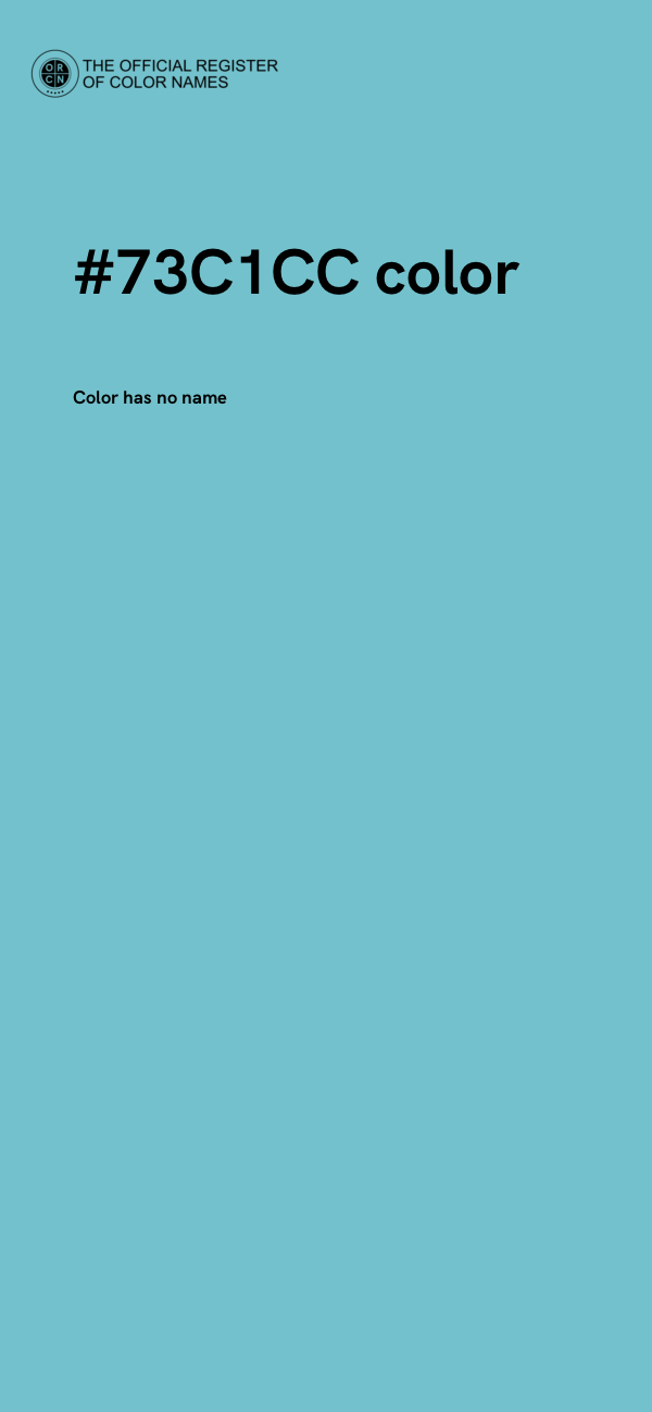 #73C1CC color image