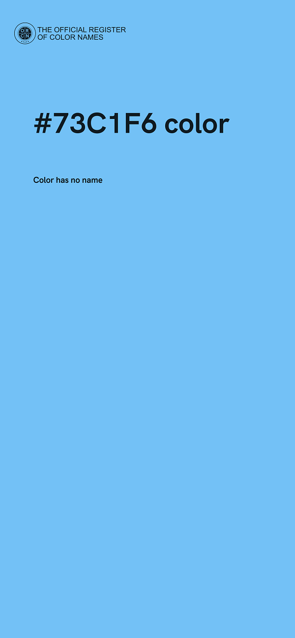 #73C1F6 color image
