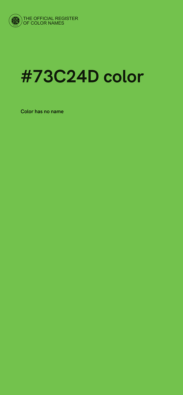#73C24D color image
