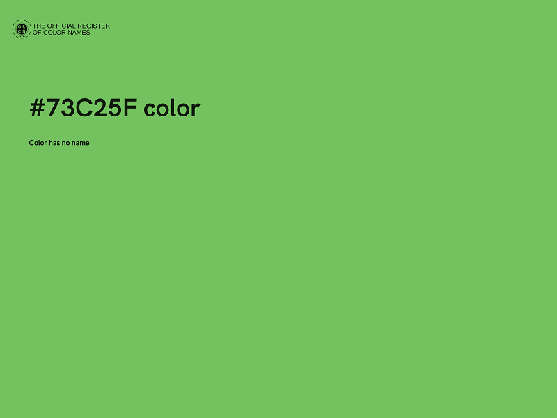 #73C25F color image