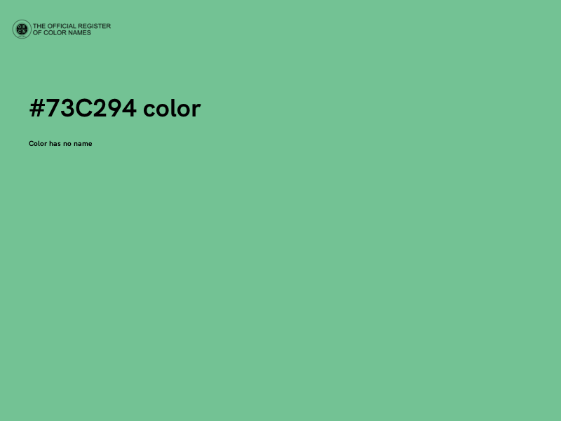 #73C294 color image