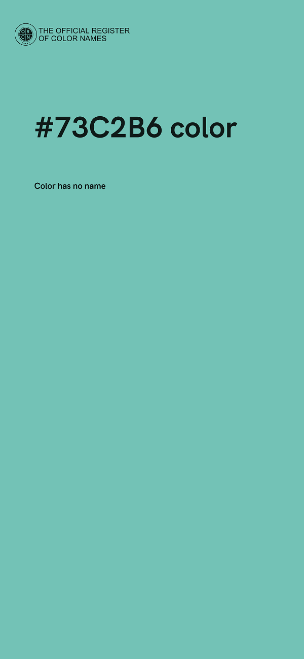 #73C2B6 color image