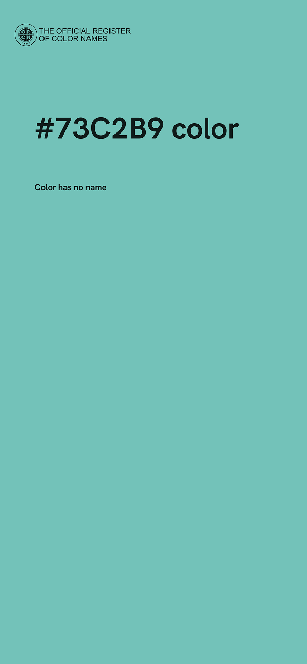 #73C2B9 color image