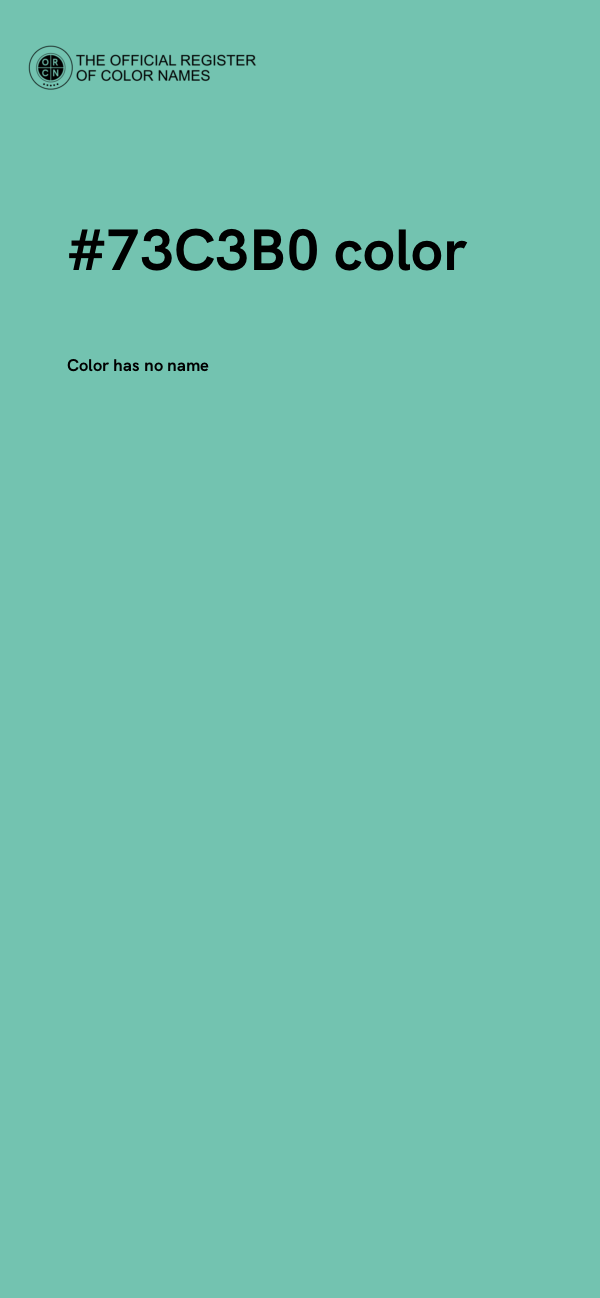 #73C3B0 color image