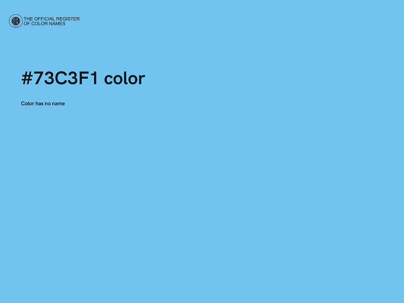 #73C3F1 color image