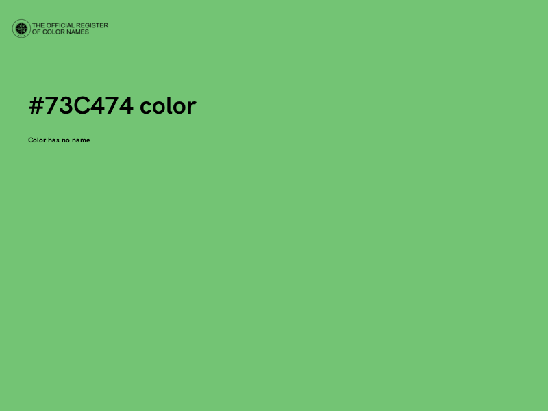#73C474 color image