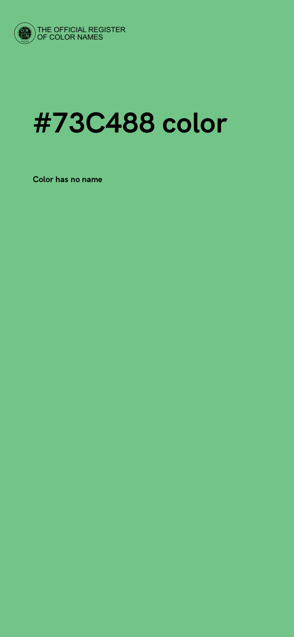 #73C488 color image