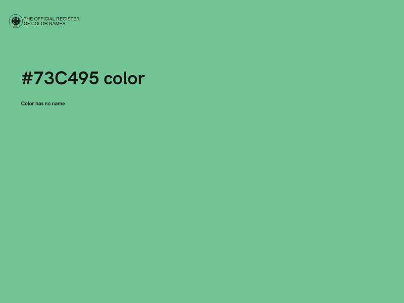 #73C495 color image