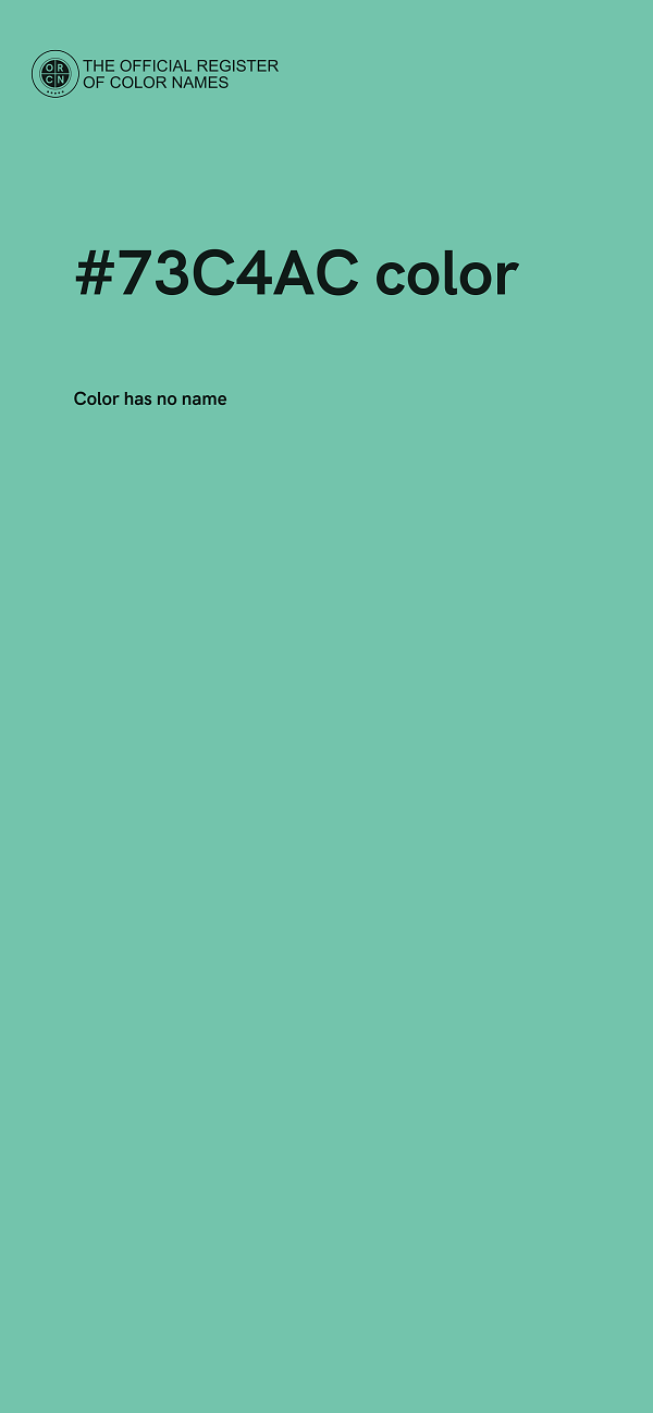 #73C4AC color image