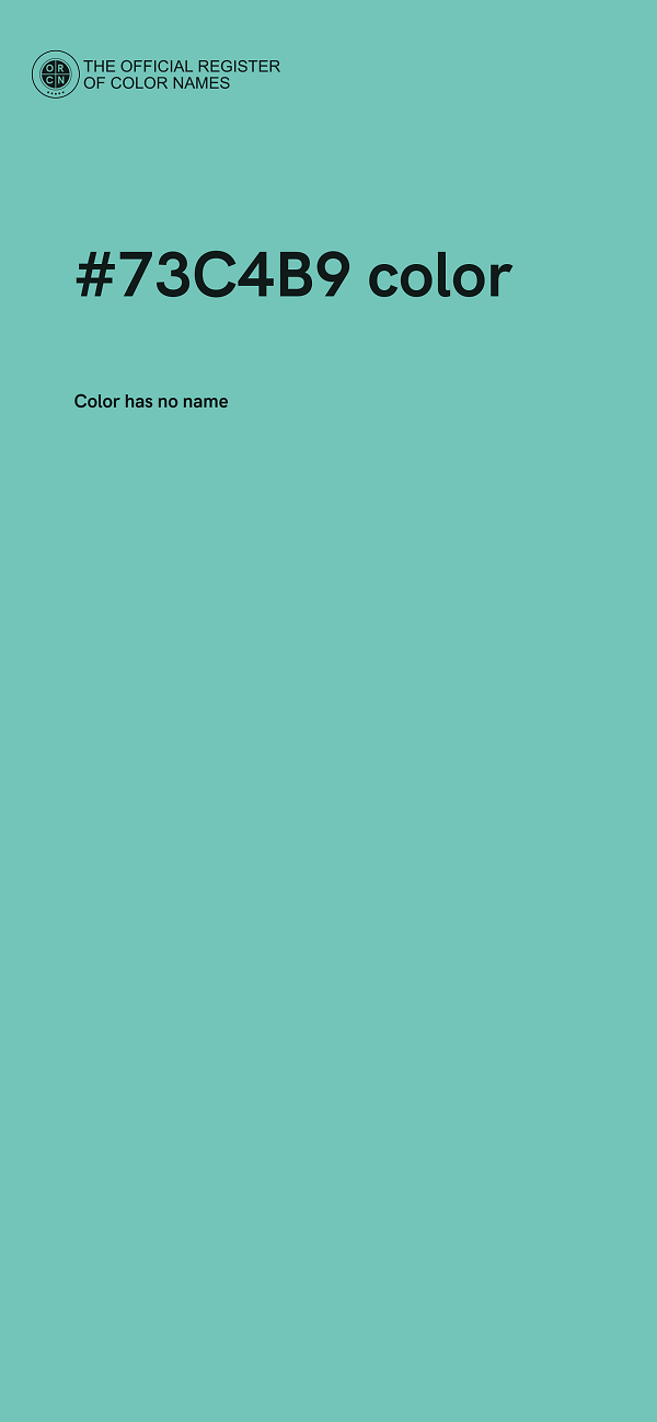 #73C4B9 color image